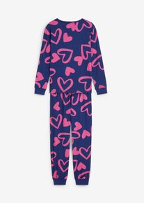 Pyjama 100% coton (ens. 2 pces) - bleu - taille 164/170 avec coton - bonprix