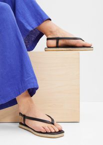 Sandales entredoigt - noir - taille 39 - bonprix