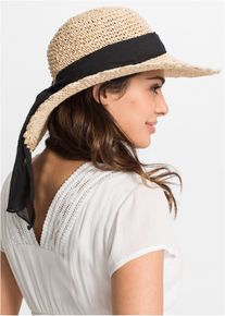 Chapeau de paille - beige - taille Onesize - bonprix