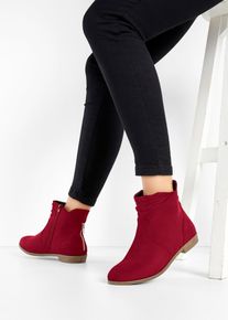 Bottines à fronces - rouge - taille 43 - Vegan - bonprix