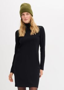 Robe en jersey côtelé extensible et épais - noir - taille 50/52 (XL) - 100% coton - bonprix
