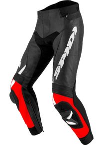 Spidi RR Pro 2, pantalon en cuir , couleur: Rouge/Noir , taille: 52