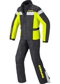 Spidi Touring, Rain suit 2pcs. , color: Black/Neon-Yellow , size: M