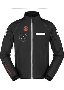 Spidi Pit Lane, textile jacket , color: Black/White , size: 3XL