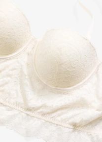 bonprix Női Korszázs top merevítővel, fehér, 90