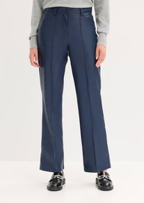 Byxa i skinnimitation med str&aring;veck raka ben - bl&aring; - storlek 54 - bonprix