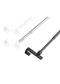 Utdragbar gardinst&aring;ng med f&auml;ste upptill - vit - storlek 40-60 cm - bonprix