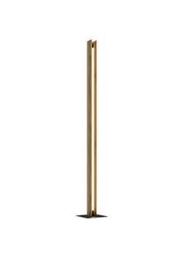 Waldwelt Led-Stehleuchte , Schwarz , Holz , Eiche , massiv , 150 cm , Lampen & Leuchten, Leuchtenserien