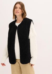 Teddyv&auml;st - svart - storlek 40/42 (M) - bonprix