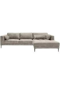 Trendmanufaktur Eckschlafsofa , Hellgrau , Textil , Füllung: Schaumstoff, Silikon,Schaumstoff, Silikon , 280x168 cm , Made in Eu , Stoffauswahl, Schlafen auf Sitzhöhe, Hocker erhältlich , Wohnzimmer, Sofas & Couches, Schlafsofas, Sonstige Schlafsofas