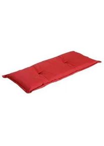 Bankauflage , Hellrot , Textil , Uni , Füllung: Schaumstoff, Fleece , 150x7x48 cm , weich, abwaschbar , Gartenmöbel, Gartenpolster & Auflagen, Bankauflagen