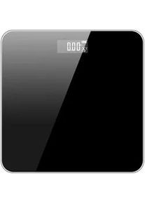 Intirilife Körperwaage Badezimmer 26 x 26 cm , Glas , 26x1x26 cm , Badaccessoires, Personenwaagen