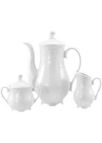 Creatable Kaffeeservice , Weiß , Keramik , 3-teilig , 150 ml,220 ml , lebensmittelecht , Geschirr, Geschirrsets, Kaffeeservice