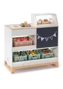 Musterkind Kaufladen , Naturfarben, Weiß , Holz , 30x64x59 cm , EN 71, CE, FSC 100% , Spielzeug, Holzspielzeug