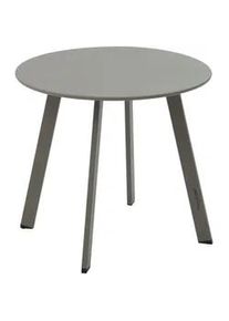 Gartentisch Metall Saona Ø 50 cm , Taupe , 50x45x50 cm , Gartenmöbel, Gartentische, Gartentische