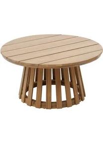 Gartentisch Akazienholz Ø 80 cm Osuna , Braun , Holz , 80x40x80 cm , Gartenmöbel, Gartentische, Gartentische