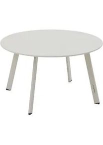 Gartentisch Metall Saona Ø 70 cm , Creme , 70x40x70 cm , Gartenmöbel, Gartentische, Gartentische