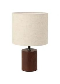 Home Styling Collection Tischlampe 18/29,5 cm , Braun , Metall , E27 , 18x29.5x18 cm , Lampen & Leuchten, Innenbeleuchtung, Tischlampen, Tischlampen