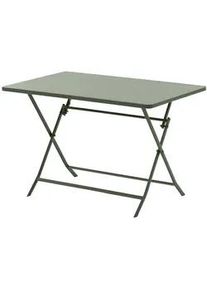 Gartentisch Greensboro 110/70 cm , Grün , Metall , 70x71x110 cm , Gartenmöbel, Gartentische, Gartentische