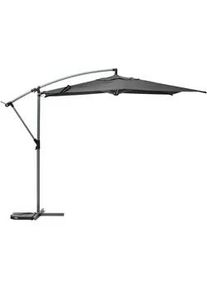 Gartenschirm Manoa 300 cm , Anthrazit , Metall , 292x306 cm , Sonnen- & Sichtschutz, Sonnenschirme