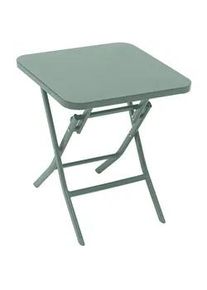 Gartentisch Greensboro Grün 40/40 cm , Metall , 40x45x40 cm , Gartenmöbel, Gartentische, Gartentische