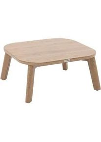 Gartentisch Manissa 60/55 cm , Braun , Metall , 55x28x60 cm , Gartenmöbel, Gartentische, Gartentische