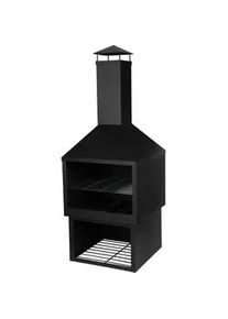 Grill 118 cm , Schwarz , Metall , 44x118x44 cm , Grills, Holzkohlegriller