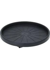 Pflanzenroller Ø 35 cm , Schwarz , Kunststoff , 35x6.3x35 cm , Wohnzimmer, Wohnzimmertische, Blumenständer