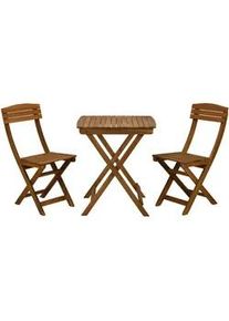 Balkonmöbelset Akazienholz , Braun , Holz , Balkonmöbel, Balkonmöbel-Sets