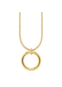 Aniston JEWELRY & WATCHES , Juegendliche , Lange Kette »Schmuck, Geschenk, Edelstahlkette lang mit runden Anhänger« , gelbgoldfarben , Lange...