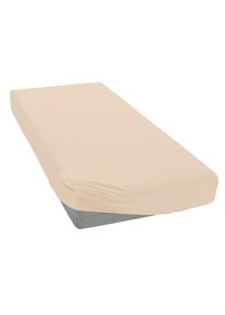 my home , Spannbettlaken »PAPRIKA« Bettlaken, Laken, in zwei Qualitäten: Fleece & Jersey, 100% Polyester , natur , Obermaterial: 100% Polyester ,...