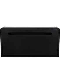 SPINDER DESIGN, Schuhschrank &raquo;LUIGI&laquo; Stahlschuhschrank mit Fach, Schwarz, Stahl, Schwarz -B/H/T: 78 cm x 48,3 cm x 12,6 cm,