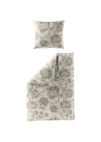 Bierbaum, Bettw&auml;sche &raquo;4144&laquo; 2 Stk. tlg. Biber, 100 % Baumwolle, pflegeleicht, kuschelig weich, sand, Biber, Obermaterial: 100% Baumwolle, B/L: 155 cm 