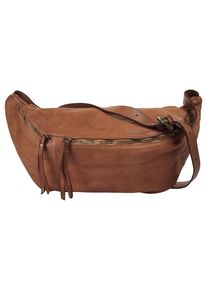 FORTY° forty° , Umhängetasche echt Leder, Made in Italy , cognac