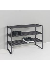 SPINDER DESIGN, Damen, Schuhregal &raquo;REX SR 2 - 100 cm&laquo; 1 Stk. tlg. Regal aus Stahl, wahlweise Breite 70 cm oder 100 cm, Schwarz, Schwarz, Regal aus 