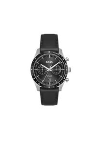 BOSS , Damen , Multifunktionsuhr &raquo;TOURMASTER&laquo; Quarzuhr, Armbanduhr, Herrenuhr, Lederarmband, analog, Tag , schwarz-schwarz , Ansprechende...