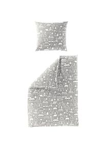 Bierbaum, Bettw&auml;sche &raquo;4176&laquo; 2 Stk. tlg. Biber, 100 % Baumwolle, pflegeleicht, kuschelig weich, beige, Biber, Obermaterial: 100% Baumwolle, B/L: 135 cm