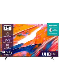 HISENSE , LED-Fernseher »75E61KT« 190 cm/75 ′′ Smart-TV Smart-TV, Dolby Vision, Triple Tuner DVB-C/S/S2/T/T2 , schwarz , Einfache Bedienung dank...