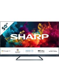 Sharp, LED-Fernseher &raquo;4T-C50FQx&laquo; 126 cm/50 &prime;&prime; Quantum Dot, QLED, Dolby Atmos, Dolby Vision, HDMI 2.1 mit eARC, schwarz, Mini Composite/CVBS + Audio-