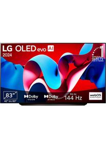LG, OLED-Fernseher &raquo;OLED83C47LA&laquo; 210 cm/83 Smart-TV, schwarz, Leistungsstarker &alpha;9 Gen7 4K AI-Prozessor mit 4K AI Super Upscaling und OLED Dynamic Tone