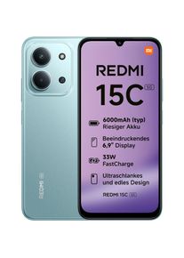 Xiaomi , Smartphone »Redmi 15C 5G 4+128GB« Mint Green , Mint Green , 33W FastCharge Unterstützung