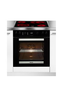 Miele, Elektro-Herd-Set &raquo;H 2455E D OBSW/EDST + KM 6003 LPT&laquo; Herd-Set - Kombination aus Herd und flexibel nutzbarem Kochfeld, Obsidianschwarz/Edelstahl