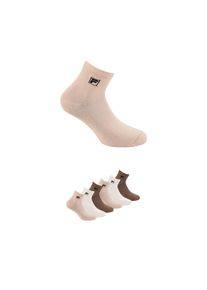 Fila , Juegendliche , Kurzsocken »UNISEX QUARTER PLAIN SOCKS« 6 Paar tlg. mit Logo-Schriftzug , MOCHA MOUSSE , 35-38 , 35-38 , Basicsocken von Fila