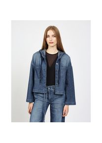 Gang , Jeansjacke »94ALICE CAP LONG« mit Kapuze mit Kapuze , cosy dark blue , XXL , XXL , Jeansjacke 94ALICE CAPPUCCIO von Gang