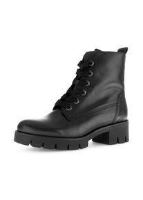 Gabor, Damen, Schn&uuml;rstiefelette , Blockabsatz, Plateau, Schn&uuml;rboots mit Best Fitting Komfort, schwarz, 38, schwarz, Das Design der Stiefelette ist 