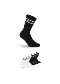 Fila , Socken »UNISEX LIFESTYLE PLAIN SOCKS« 6 Paar tlg. mit eingestricktem Logo , BLACK/ WHITE , 35-38 , 35-38 , Kurzsocken von Fila