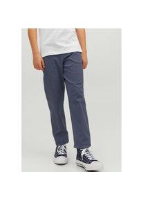Jack & Jones Jack & Jones Junior, Herren, Chinos &raquo;JPSTMARCO bequem, kombinierbar, mittlere Taille&laquo; unifarben, modisch, regular fit, Web, Navy Blazer, N-Gr, 146 -N-