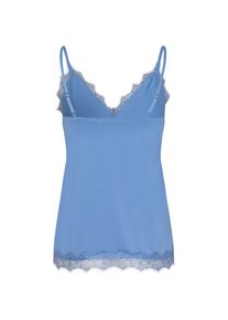 rosemunde, Damen, Unterhemd &raquo;Billie Strap Top&laquo; Vintage-Spitzenbesatz an Ausschnitt und Saum, feminin, Polyestermix, himmelblau, 46, himmelblau, 