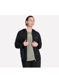 Skechers, Damen, Trainingsjacke &raquo;SKECH-SWEATS SIGNATURE FZ HOODIE&laquo; mit Kapuze, Schwarz, S, Schwarz, Trainingsjacke von Skechers