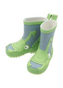 MaxiMo , Kinder , Gummistiefel mit niedlichem Frosch-Patch , grün , 26 , 26 , Gummistiefel von MaxiMo